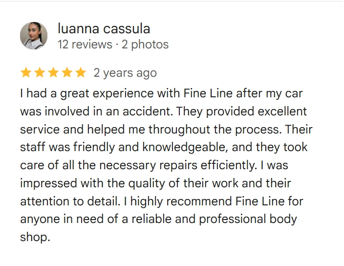 Google Review from Luanna Cassula
