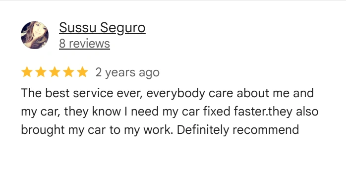 Google Review from Sussu Seguro