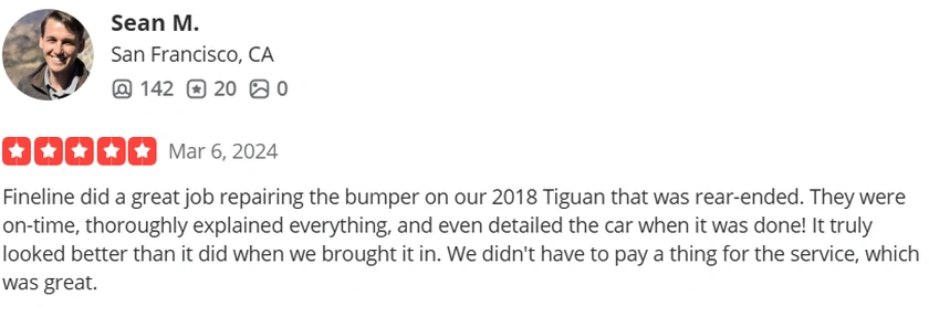 Yelp Review from Sean M.