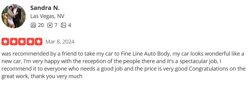 Yelp Review from Sandra N.