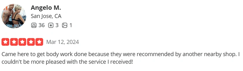 Yelp Review from Angelo M.